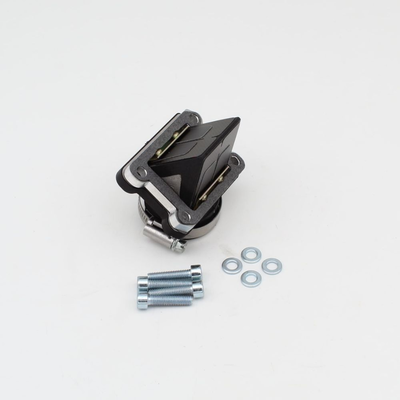 Reed Valve, Double CARBON reeds with rubber manifold for Dellorto carb & diffuse