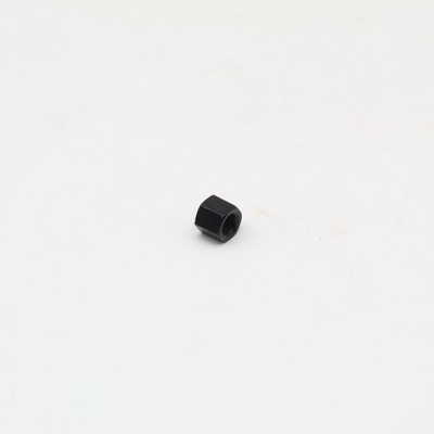 Hexagonal nut  M7 height 10 mm. black chromed