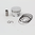 Piston kit ad. Aprilia Scarabeo/Piaggio Fly-Zip 100 4T D. 50,80