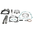 Kit Piston Parte Alta ad. HONDA D.76,8 CRF250R 14-15 HC (76,79)