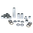 Swingarm Linkage Bearing kit ad. Kawasaki KX125 '05-08 + KX250'05-08