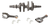 Crankshaft ad. Polaris 1000 RZR XP 14-16