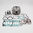 Cilindro ITALKIT ad. KTM  125 SX 16-22 Piston Cabeza Plana (2 seg.) D. 54