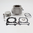 Cylinder kit ad.KYMCO 250 MXU-KXR-Bet&Win-G.Dink-Xciting/PGO