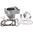 Cylinder kit ad. Kawasaki KX 250 F 17-19 D. 77 High Compression