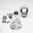 Cylinder kit ad. Minarelli AM D.52 RACING 95cc. B.12 (Stroker 44) (1 ring)(head 2 pcs.)