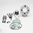 Cylinder kit ad. Minarelli AM D.52 RACING 95cc. B.12 (Stroker 44) (1 ring)(head 2 pcs.)