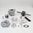 Kit con cig. Biela 80 mm.ad.Scoot .Minar.Horiz.Agua a 77 cc.D.47,6 C/43 B.12
