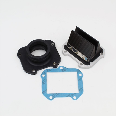 Reed Valve Double Prism, CARBON reeds ad. Rotax Kart 125 (MAX DD2) RACING with pipe 90º