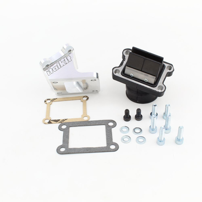 CNC Aluminum Case with Reed Valve Double Prism & rubber pipe (Di.35mm.), CARBON REEDS
