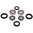 Kit rod.y ret.rueda del.ad.Honda  TRX 250EX 01-12/X 09,11-14,16/400/450