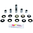 Linkage Rebuild Kit ad. Honda TRX 250 R 86-89