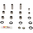 Kit repar.bieletas ad. Kawas.KX 125-250 89-92 500 89-04/KDX 200 89-94 250 91-94