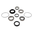 Rear Wheel Rebuild Kit ad. Honda TRX 300 FOURTRAX 1988-2000
