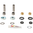 Swing Arm Rebuild Kit ad. Yamaha YZ 125 85