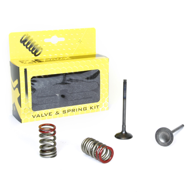 Steel Exhaust Valve/Spring Kit  ad. Kawasaki KX250F'04-16 + RM-Z250'04-0