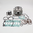 Cylinder kit ITALKIT ad. KTM  125 SX 16-22 Piston Flat Head (1 ring) D. 54